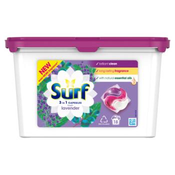 Surf  Washing Capsules Fresh Lavender 3 in 1 Capsules 18 washes 