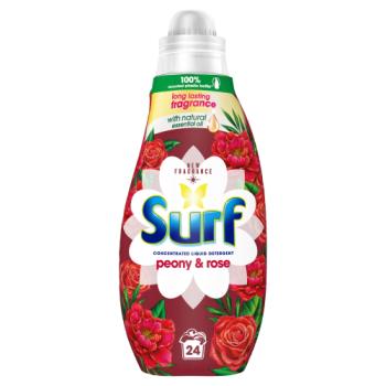 Surf  Concentrated Liquid Laundry Detergent Peony & Rose 648ml (24 washes) 
