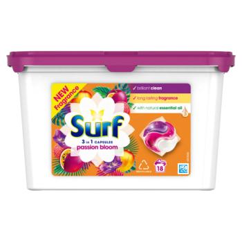 Surf  3 in 1 Washing Capsules Passion Bloom 18 washes 