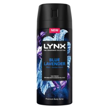 Lynx Fine Fragrance Collection Premium Body Spray Blue Lavender 150ml 