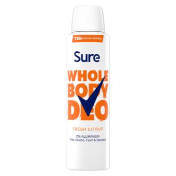 Sure  Whole Body Deodorant Fresh Citrus 150ml 