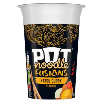 Pot Noodle Fusions Instant Snack Katsu Curry 100g 