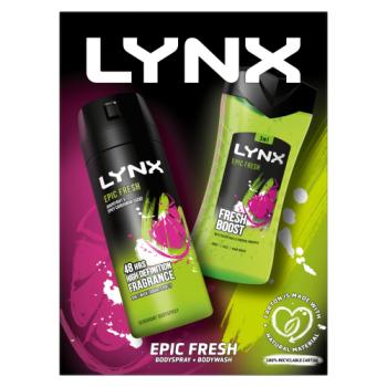 Multi Branded LYNX Gift Set Epic Fresh Duo 2 piece 