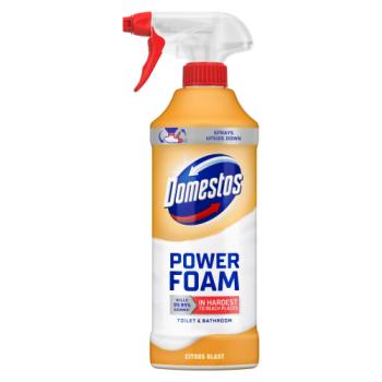 Domestos  Toilet & Bathroom Cleaner Spray Power Foam Citrus Blast 450 ml 