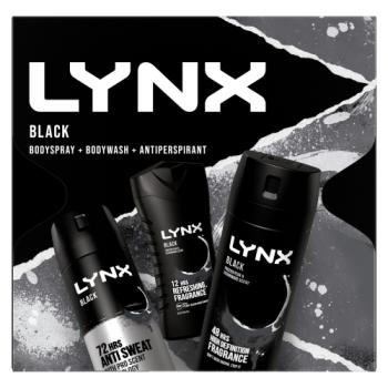 Multi Branded LYNX Deodorant Gift Set Black Trio 3 piece 