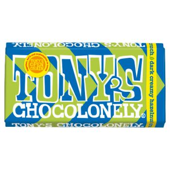 Tony's Chocolonely Dark Creamy Hazelnut Crunch 180g 