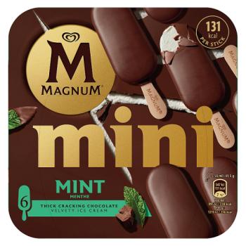 Magnum Mini Mint Ice Cream Sticks 6x 55 ml