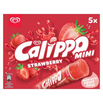 Heartbrand Calippo Ice Lollies Mini Strawberry 5x 80 ml