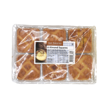 Vast Bakeries Almond Squares 6pk 275g 