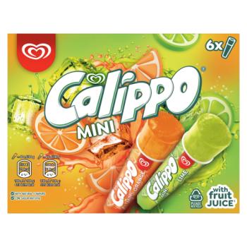 Wall's Calippo Mini Ice Lollies Orange & Lemon-Lime 6 x 80 ml 