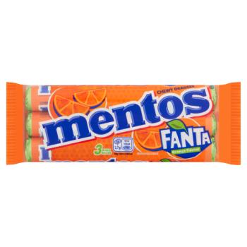 Mentos Fanta Chewy Dragees Orange Flavour 3 x 37.5g