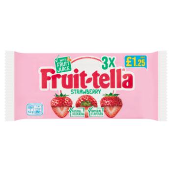 Fruit-tella Strawberry 3 x 41g
