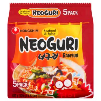 Nongshim Neoguri Ramyun Seafood & Spicy 5 x 120g (600g)