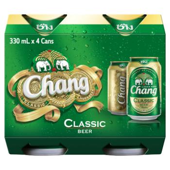 Chang Classic Beer 4 x 330ml