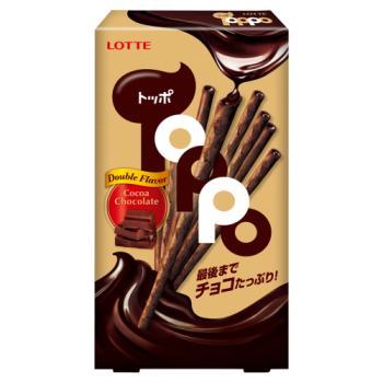 Lotte Toppo Double Flavor Cocoa Chocolate 40g