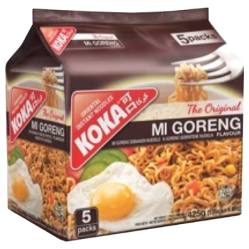 Koka Oriental Instant Noodles The Original Mi Goreng Fried 5 x 85g 