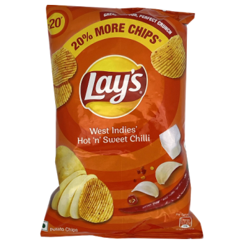 Lay's West Indies' Hot 'n' Sweet Chilli Potato Chips 50g 