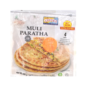 Ashoka Muli Paratha Vegetarian 4pk 400g 