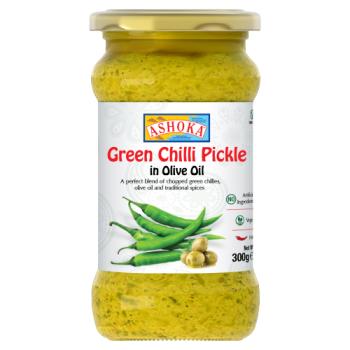 Ashoka Green Chilli Pickle in Olive Oil 300g