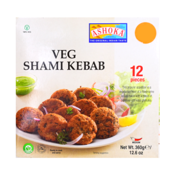 Ashoka Veg Shami Kebab Medium Halal Vegan 360g 