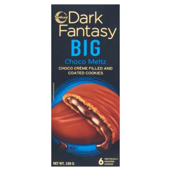 Sunfeast Dark Fantasy Big Choco Meltz Choco Crème Filled and Coated Cookies 6 x 25g (150g)