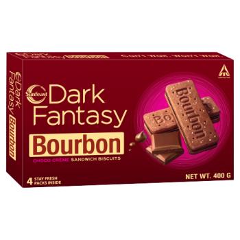 Sunfeast Dark Fantasy Bourbon Choco Creme Sandwich Biscuits 400g