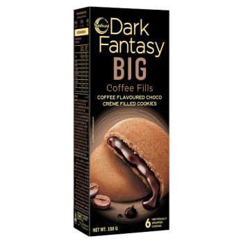 Sunfeast Dark Fantasy Big Coffee Fills Coffee Flavoured Choco Crème Filled Cookies 150g