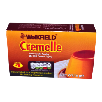 WeiKFiELD Cremelle Cream Vanilla Pudding Mix with Caramel Topping 70g 