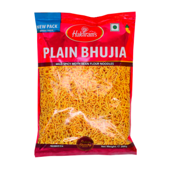 Haldiram's Plain Bhujia Mild Spicy Moth Bean Flour Noodles 200g 