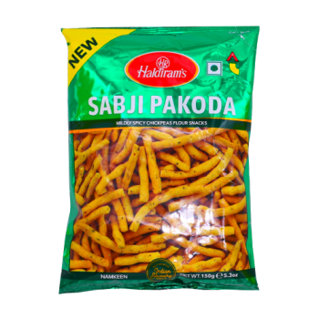 Haldiram's Sabji Pakoda Mildly Spicy Chickpeas Flour Snacks 150g 