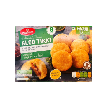 Haldiram's Aloo Tikki Mild Vegan 8pk 420g 