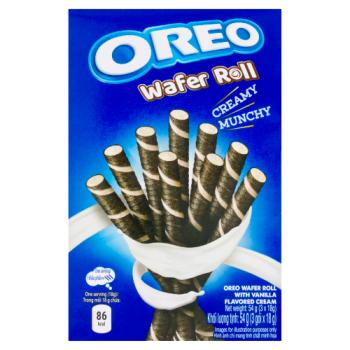 Oreo Wafer Roll with Vanilla Flavored Cream 3 x 18g (54g)