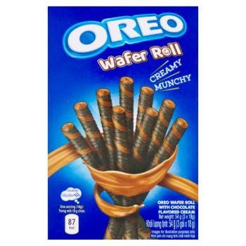 Oreo Wafer Roll with Chocolate Flavored Cream 3 x 18g (54g)