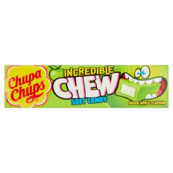 Chupa Chups Incredible Chew Soft Candy Green Apple Flavour 45g