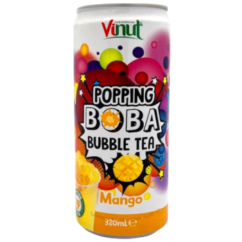 Vinut Popping Boba Mango Bubble Tea 320ml 