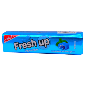 Hilal Fresh Up Peppermint Centre Filled Gum 7s 