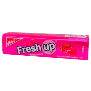Hilal Fresh Up Strawberry Centre Filled Gum 7s 
