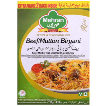 Mehran Beef/Mutton Biryani Recipe & Seasoning Mix 120g 