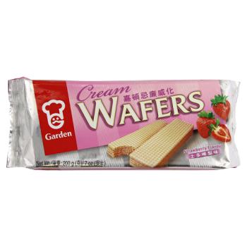 Garden Cream Wafers Strawberry 200g