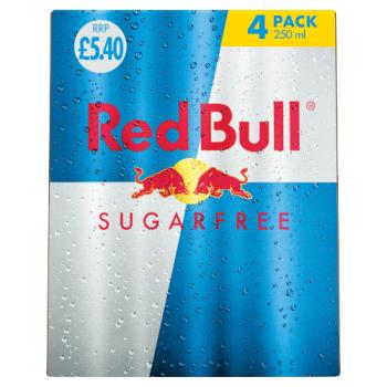 Red Bull Sugar Free 4 x 250ml