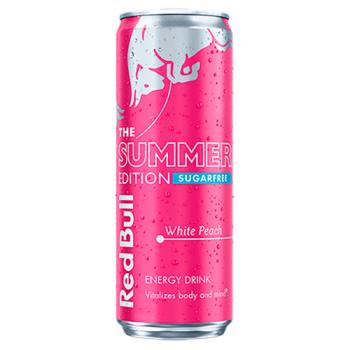 Red Bull The Summer Edition Sugarfree White Peach Energy Drink 355ml
