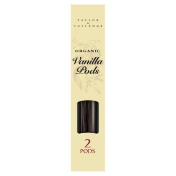 Taylor & Colledge Organic Vanilla 2 Pods