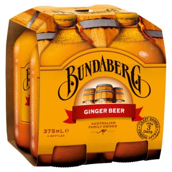 Bundaberg Ginger Beer 4 x 375ml