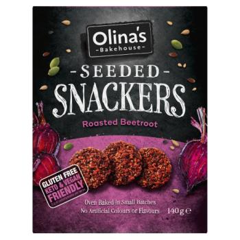 Olina's Bakehouse Seeded Snackers Roasted Beetroot 140g