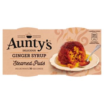 Aunty's Delicious Ginger Syrup Steamed Puds 2 x 95g
