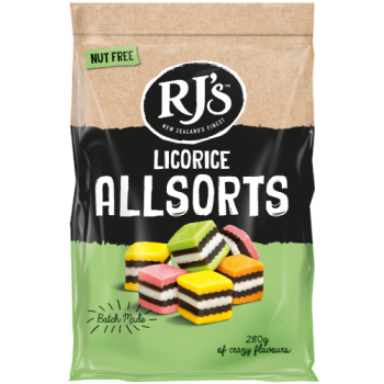 RJ'S Licorice Allsorts 280g