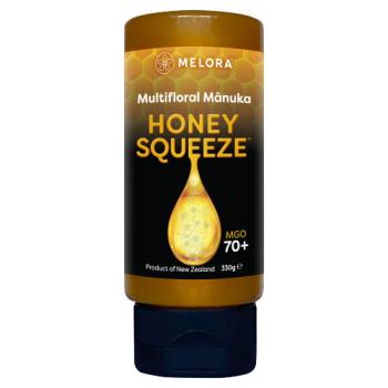 Melora Multifloral Mānuka Honey Squeeze MGO 70+ 330g