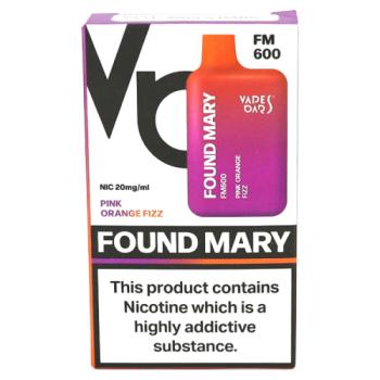 Found Mary Pink Orange Fizz Disposa