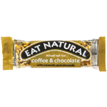 Eat Natural Mixed Nut Bar Coffee & Chocolate with Peanuts & Almonds 45g 
