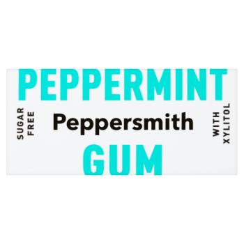 Peppersmith Sugar Free Peppermint Gum 15g